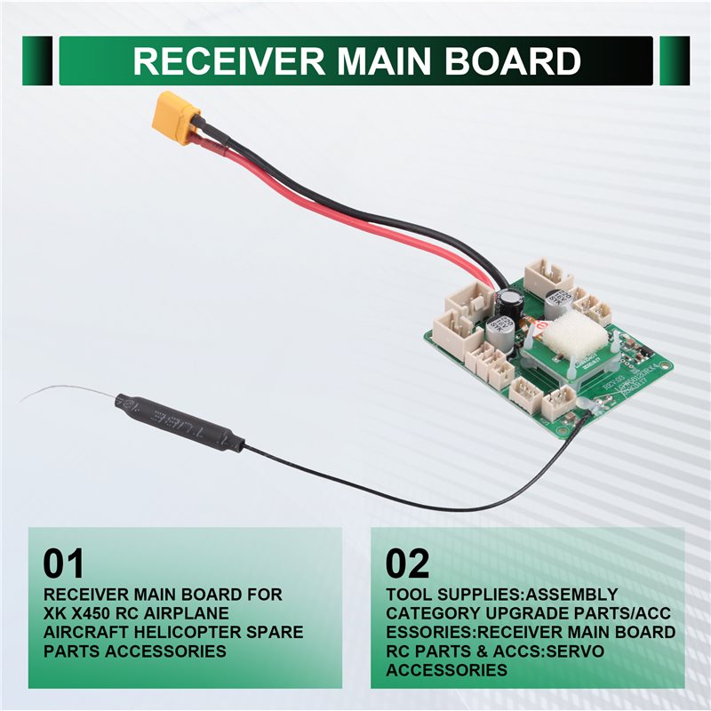 Carte principale du récepteur  - Rc Helicopter Servo avis et prix