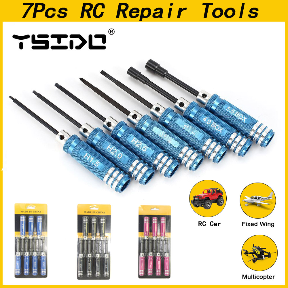 YSIDO 7 pièces 1.5 2.0 2.5mm t - Rc Helicopter Tool Kit avis et prix